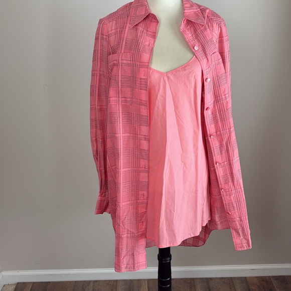 Trina Turk womens Aisling Silk-Blend Mini Dress Long Sleeve Shirtdress Size S - Picture 10 of 14